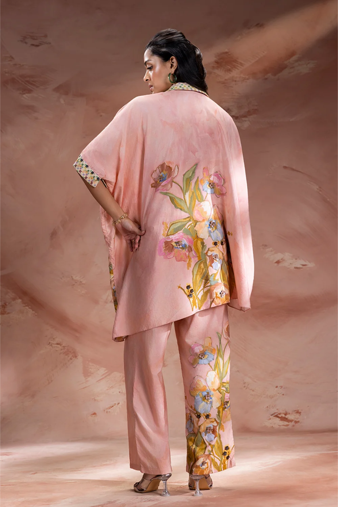 Zeya Embellished Kimono Tunic and Pants