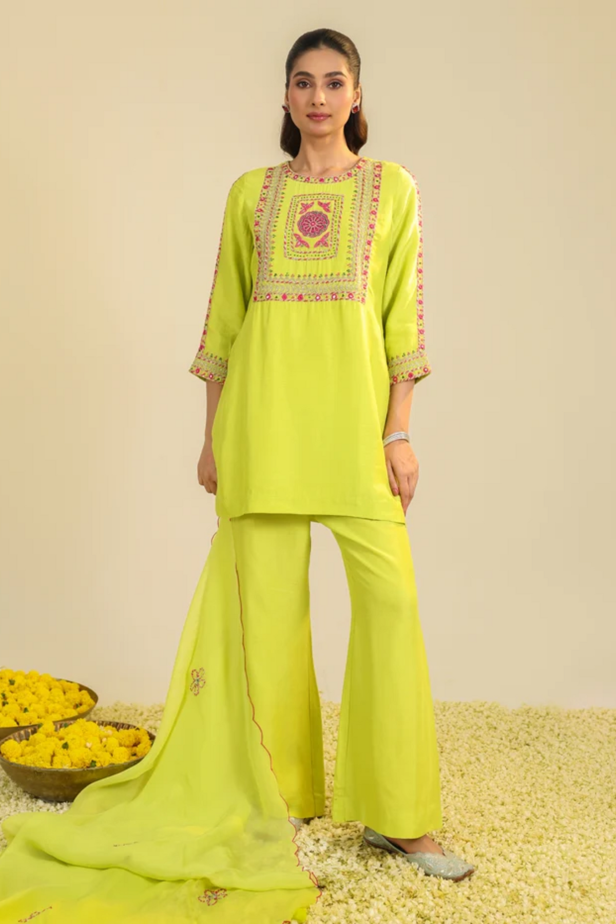 Yellow Gulshan Kurta Set