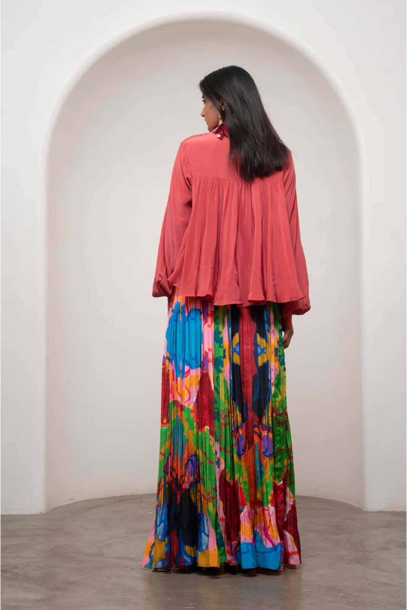 Sena Gathered Top & Skirt