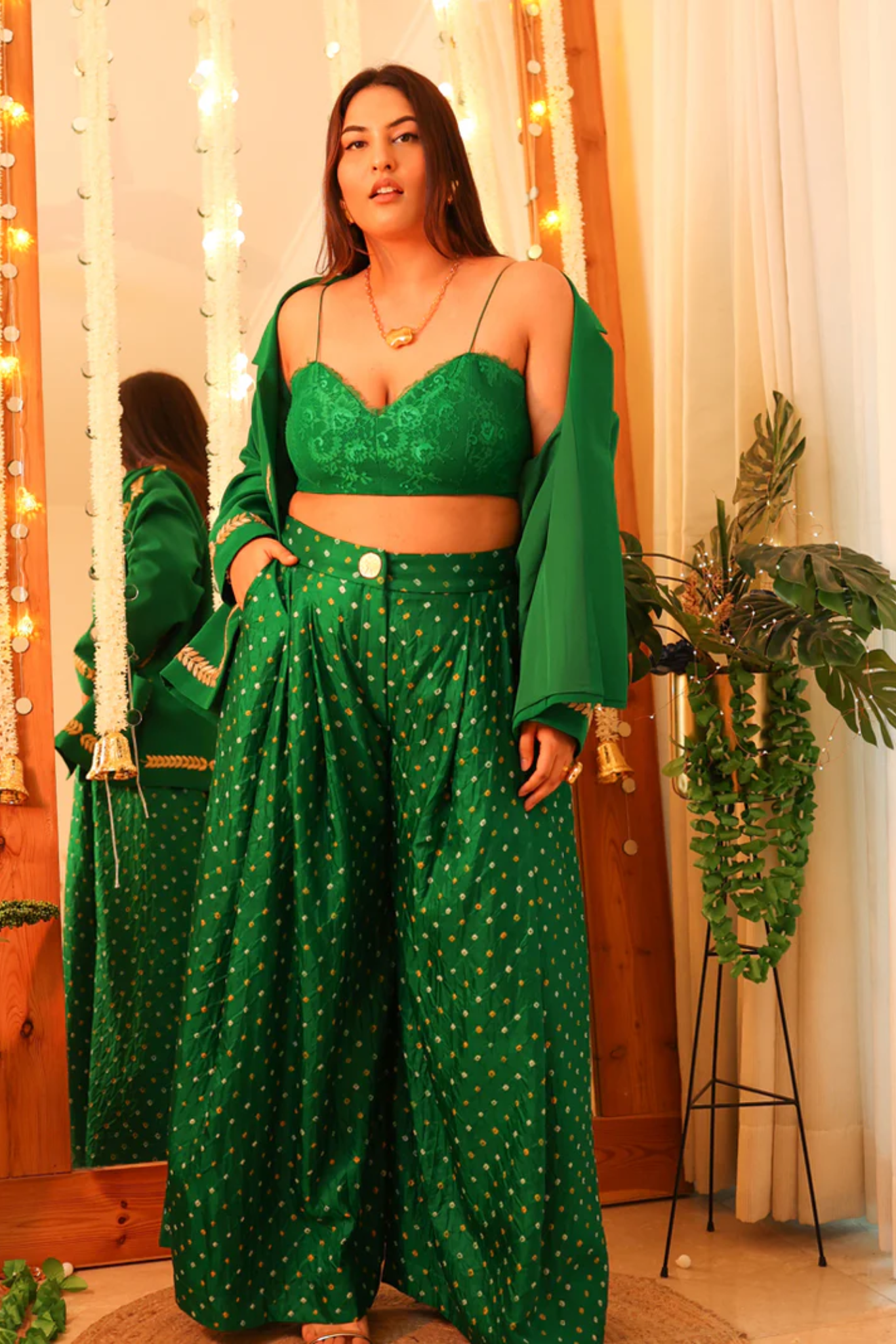 EMERALD BANDHINI SET