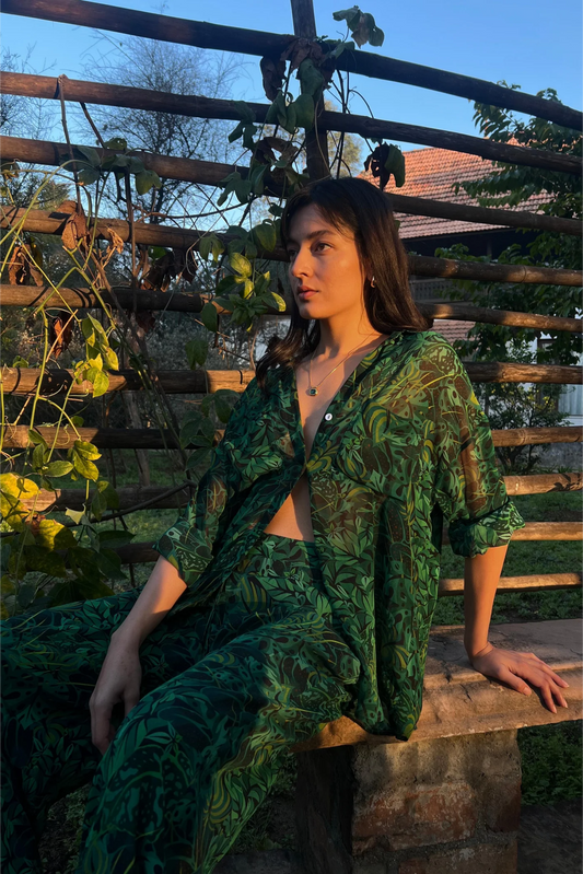 Lounge Trousers - Emerald Jungle