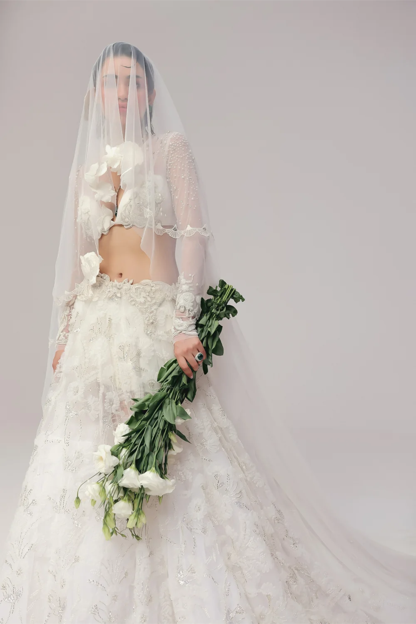 A White Wedding Lehenga II