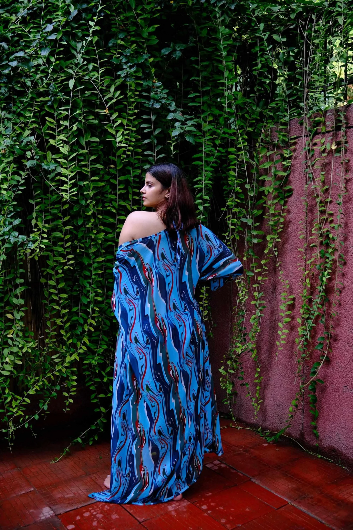 Cosmic Wave Front Open Kaftan
