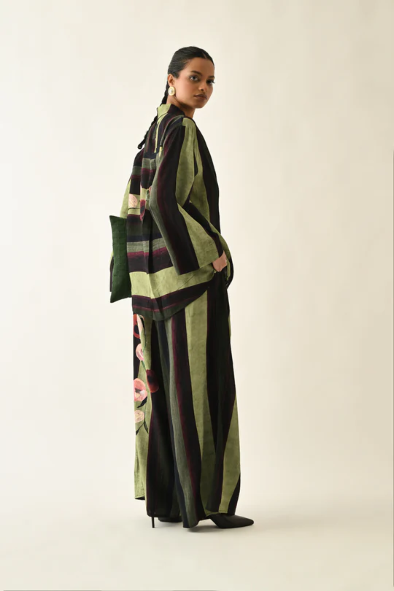 Moss Stripes PP Pant