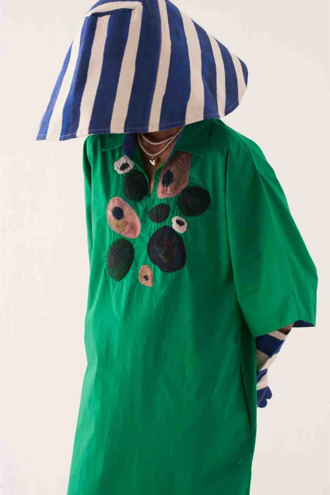 Emerald Embroidered Dress