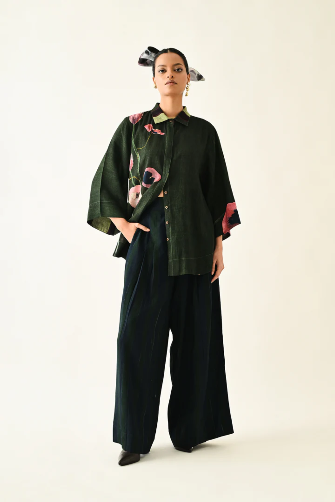 Navy Stripes PP Pant