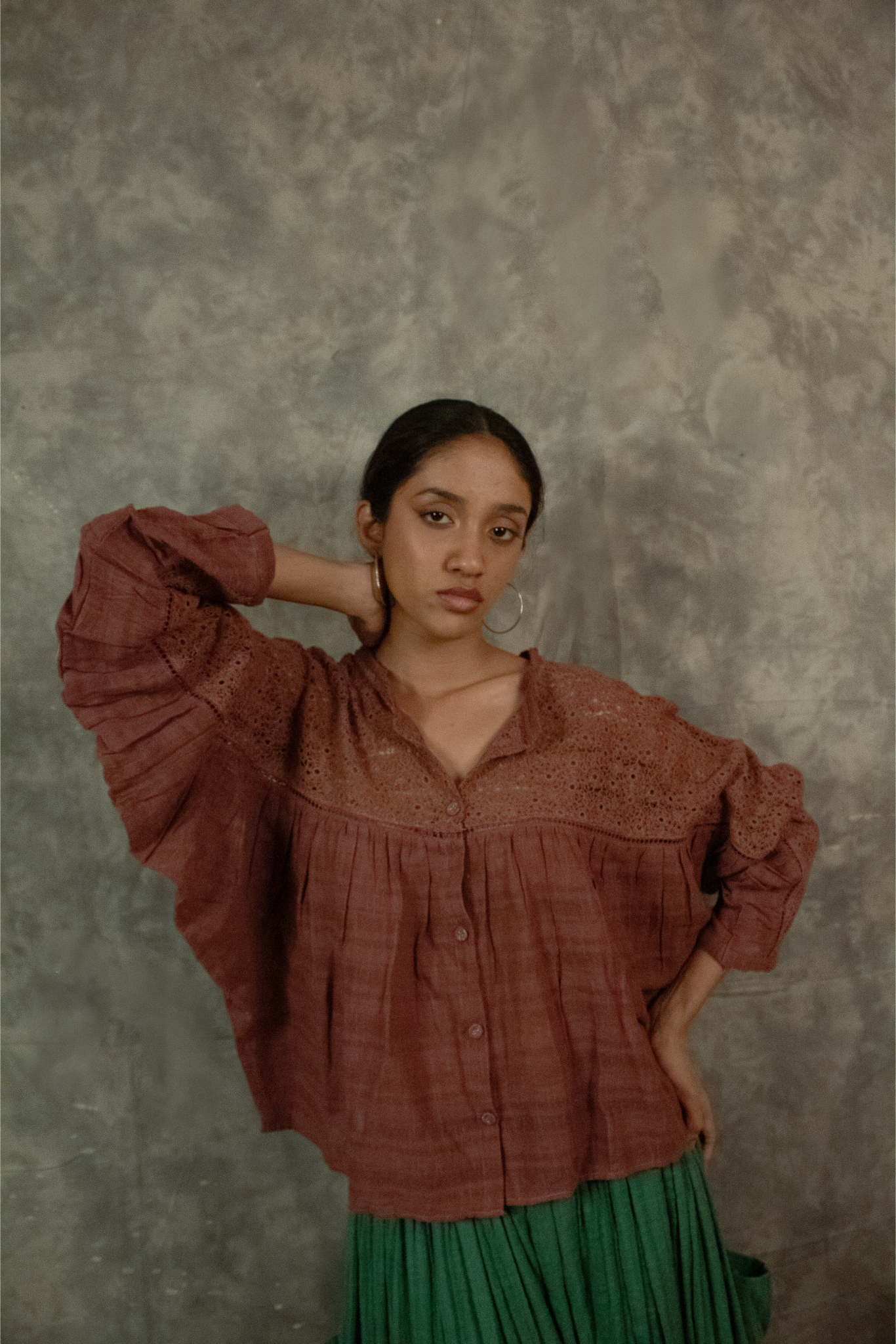 Kefi Wing Shirt - Dusty Orchid