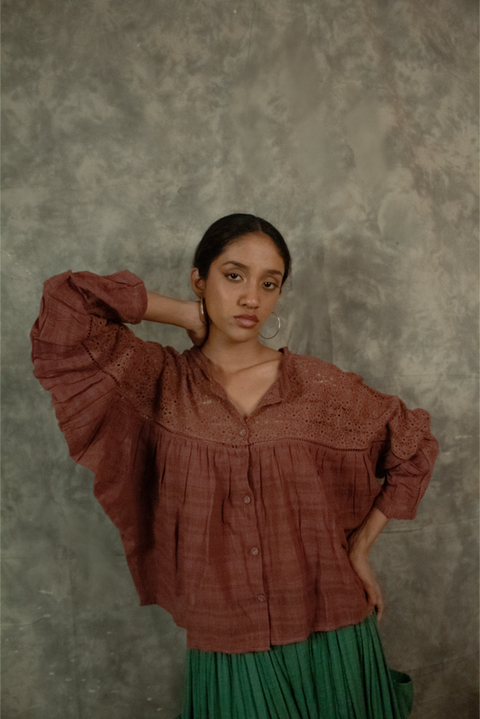Kefi Wing Shirt - Dusty Orchid