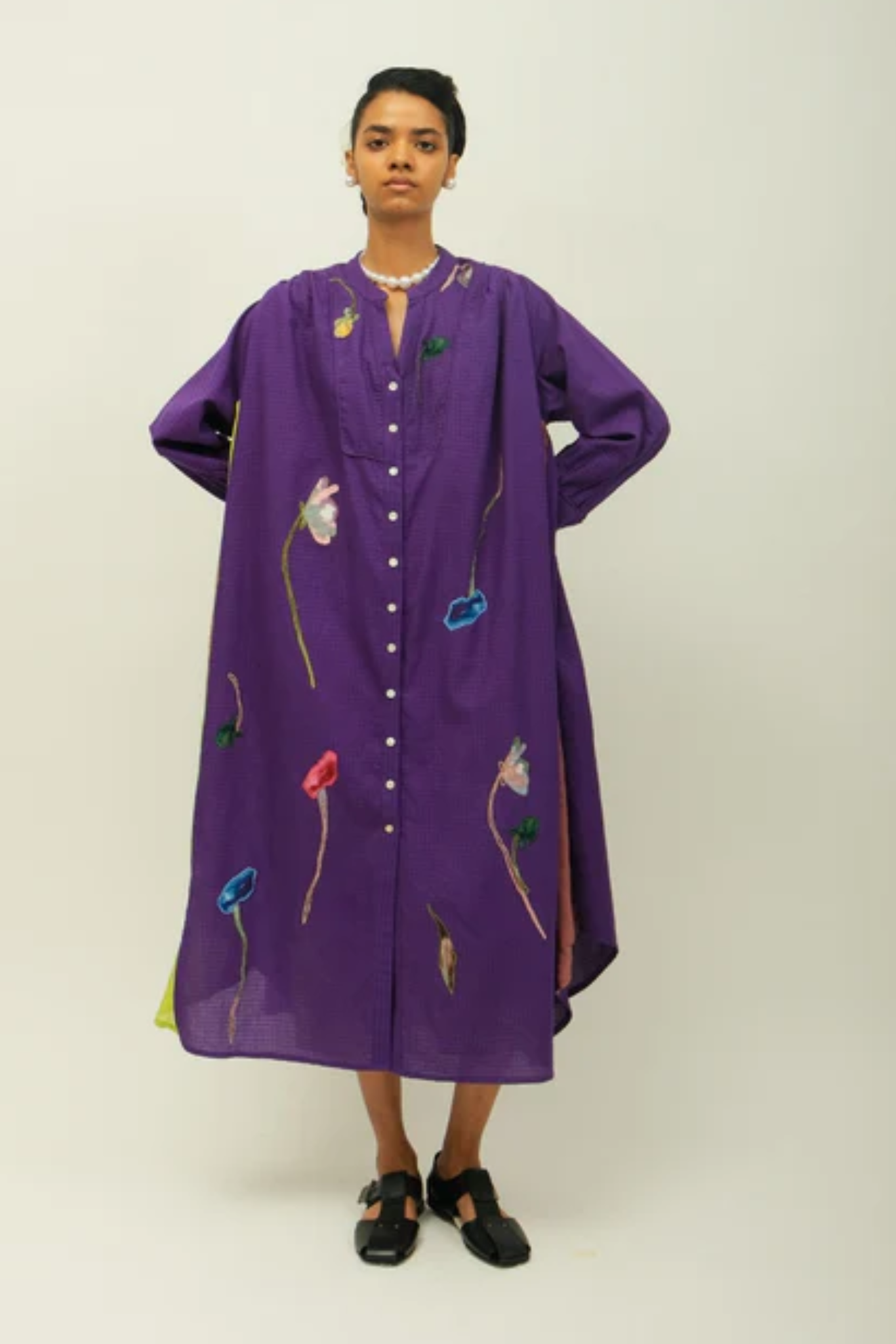 Thistle Appliqué Dress