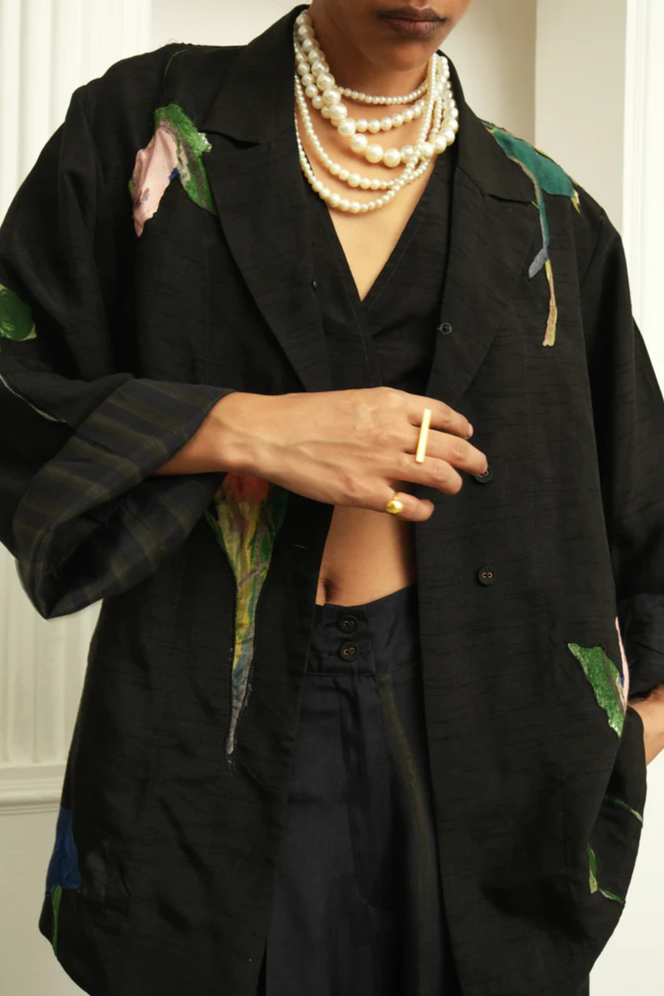 Psyflora Applique shirt