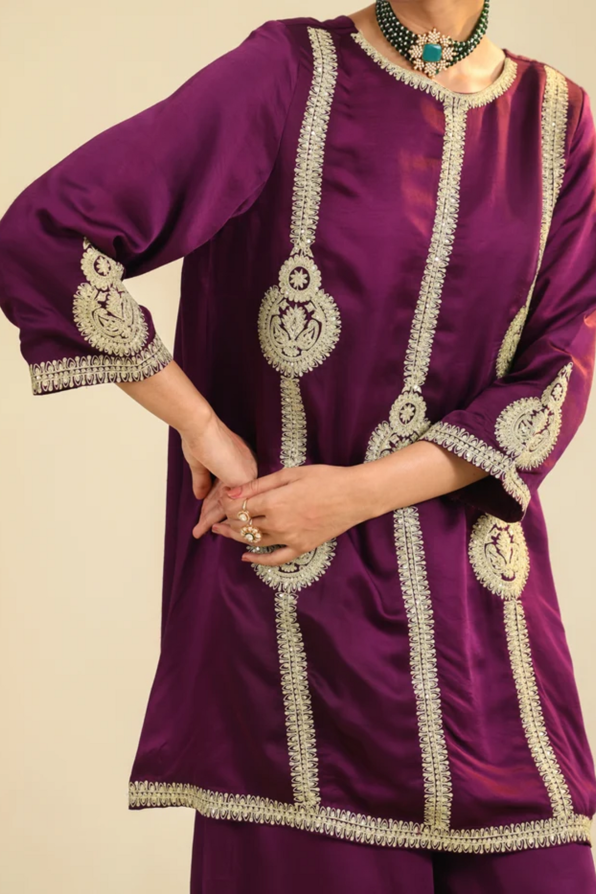 Purple Zainaa Kurta Set