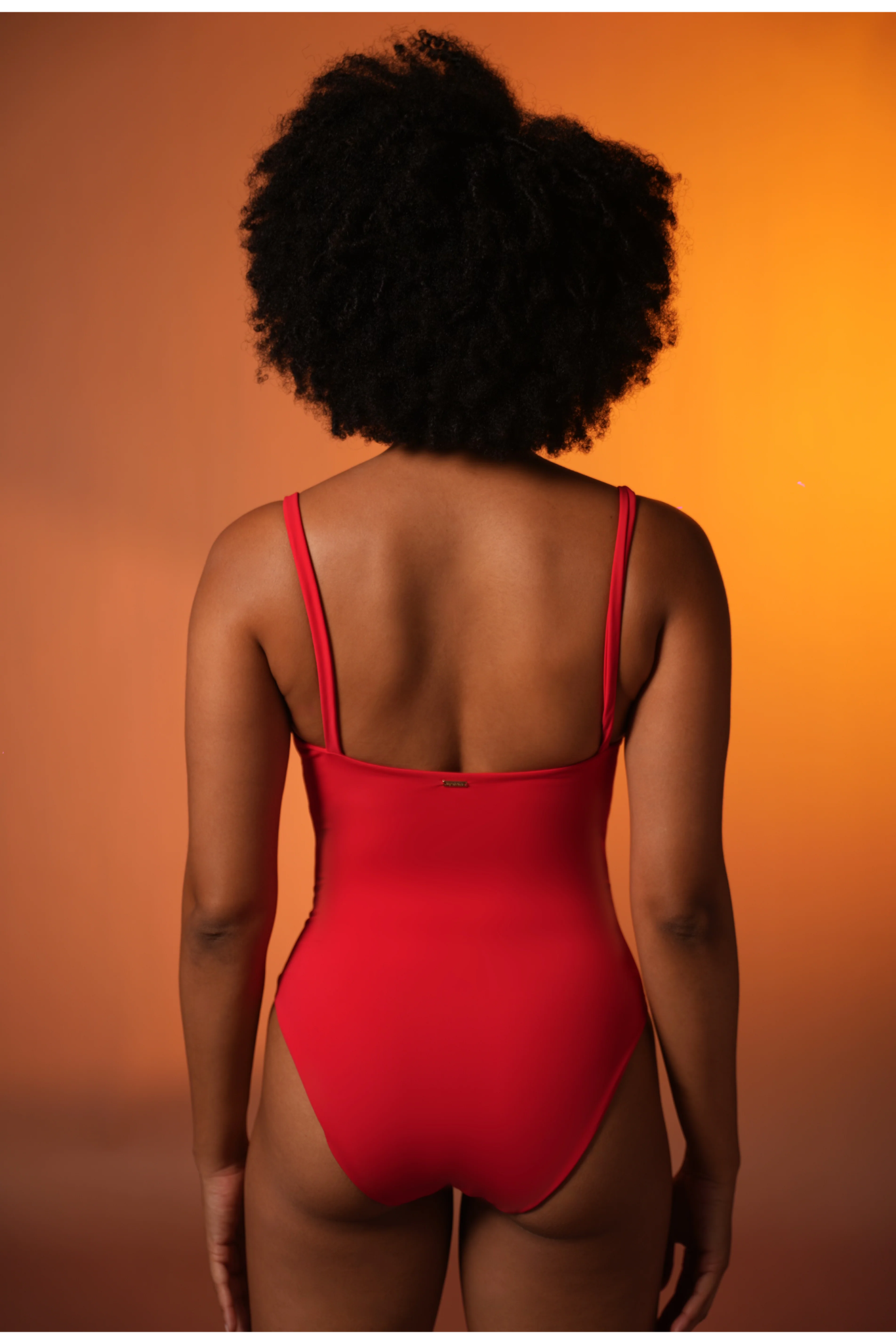 Cherry Knot-Front Swimsuit