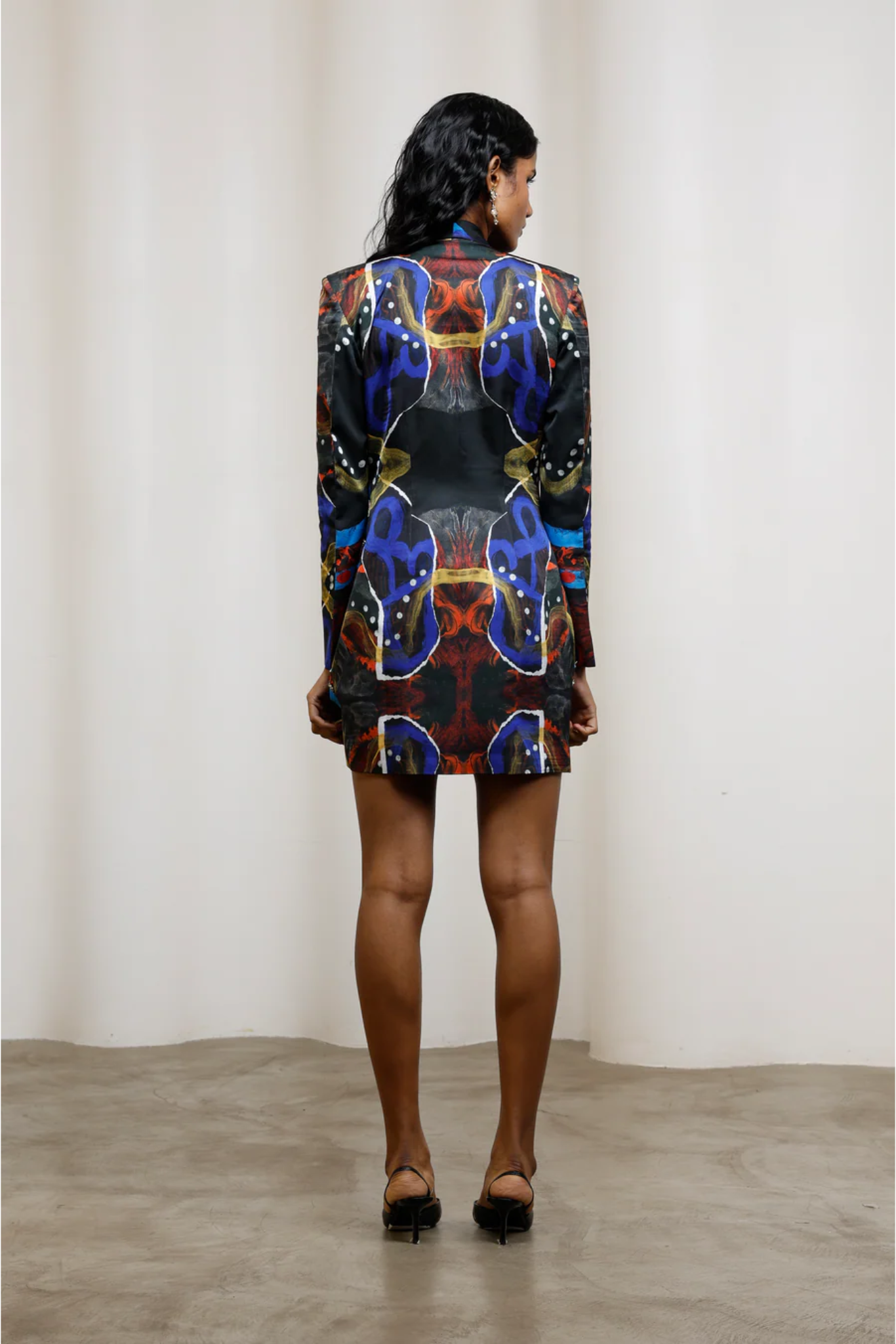 Saeri Embroidered Blazer Dress