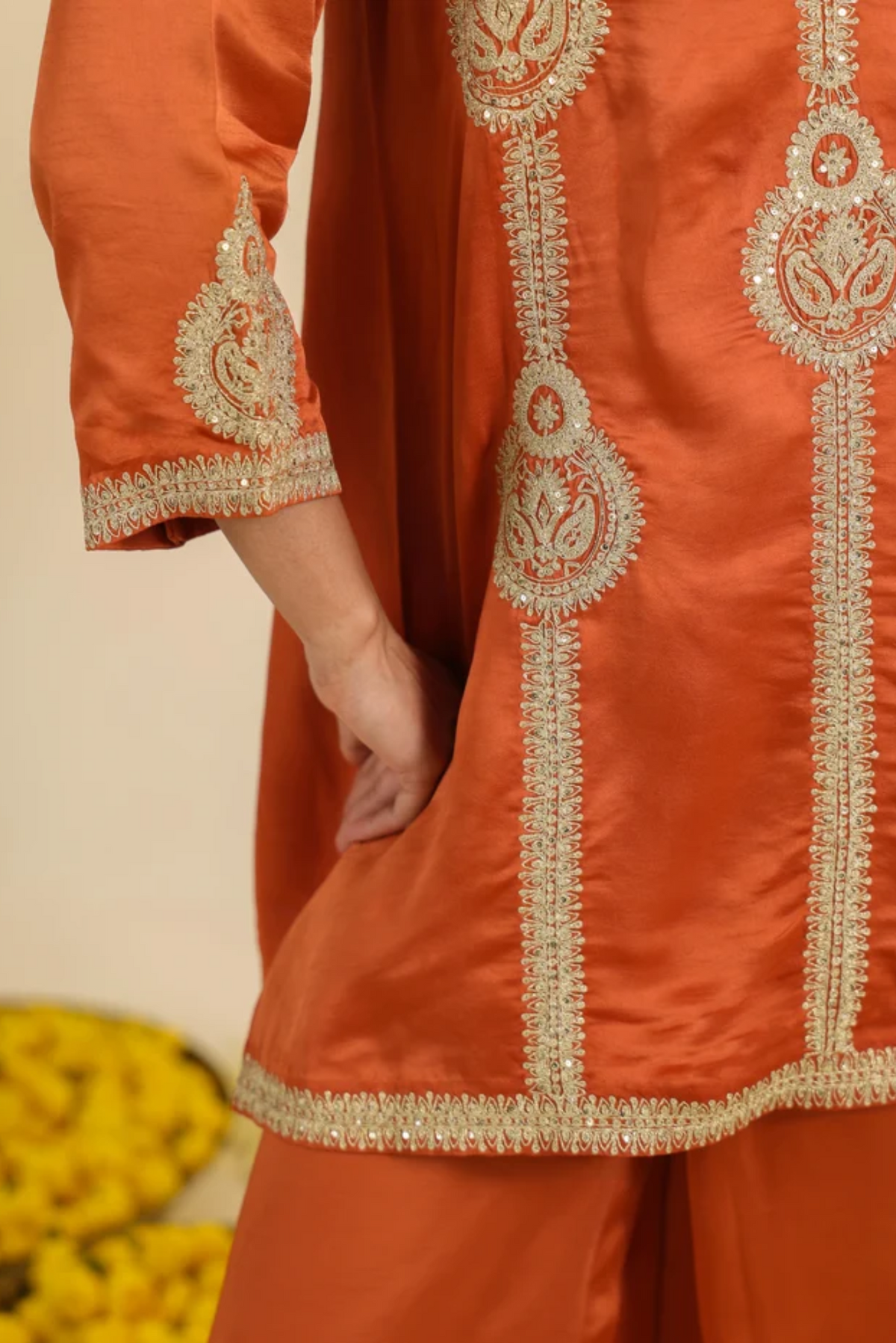 Rust Zainaa Kurta Set