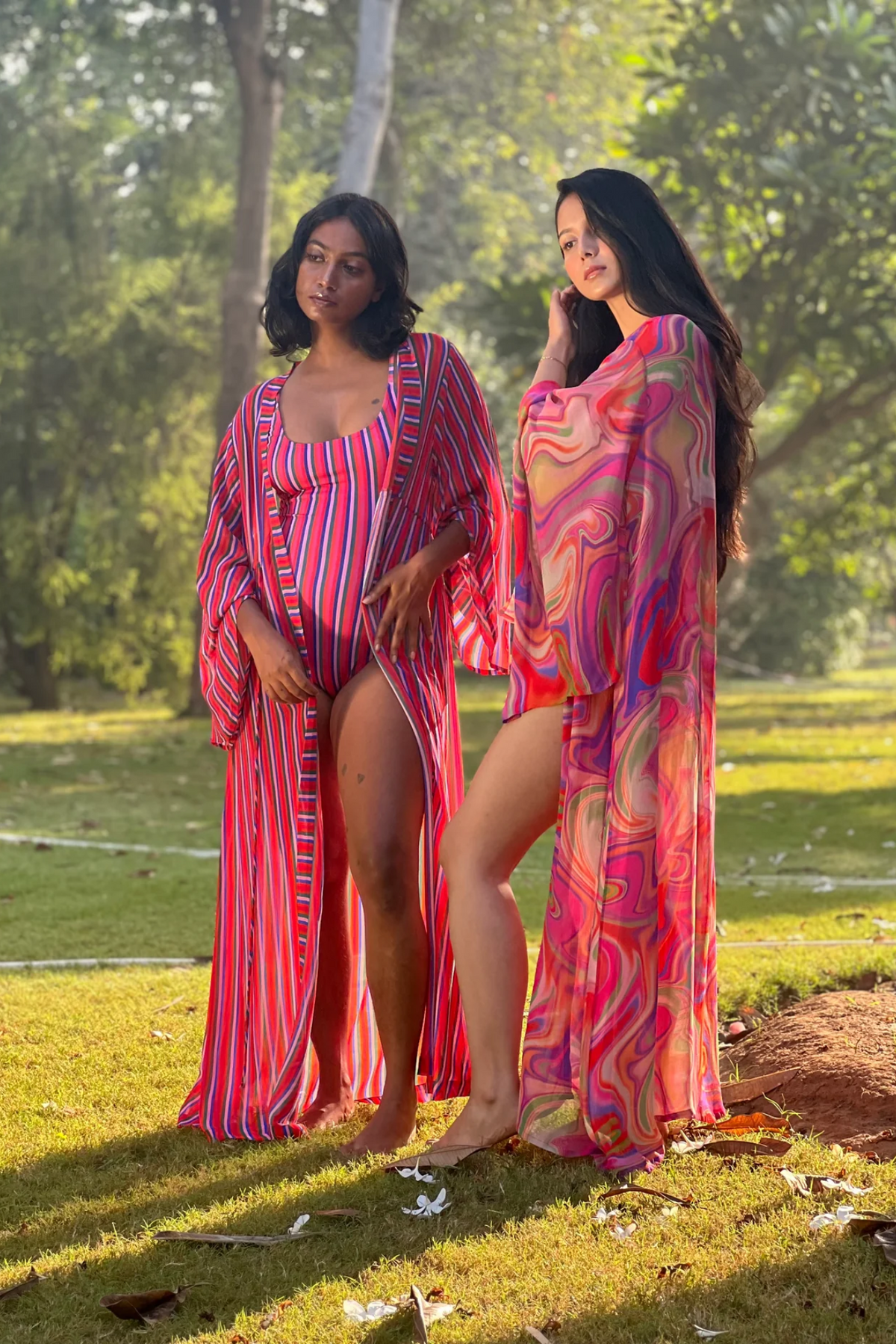 Kaftan with Butterfly Sleeves - Candy Wave