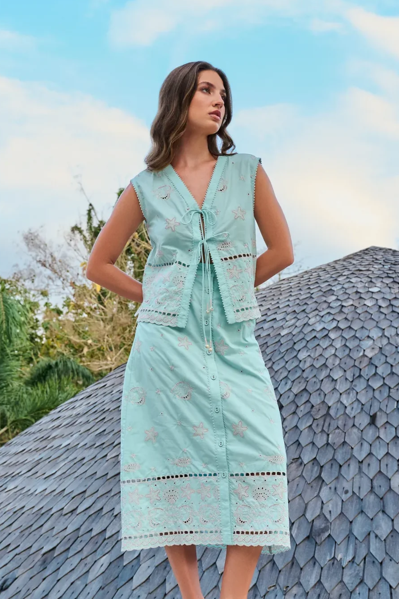 Kaia Top - Aqua
