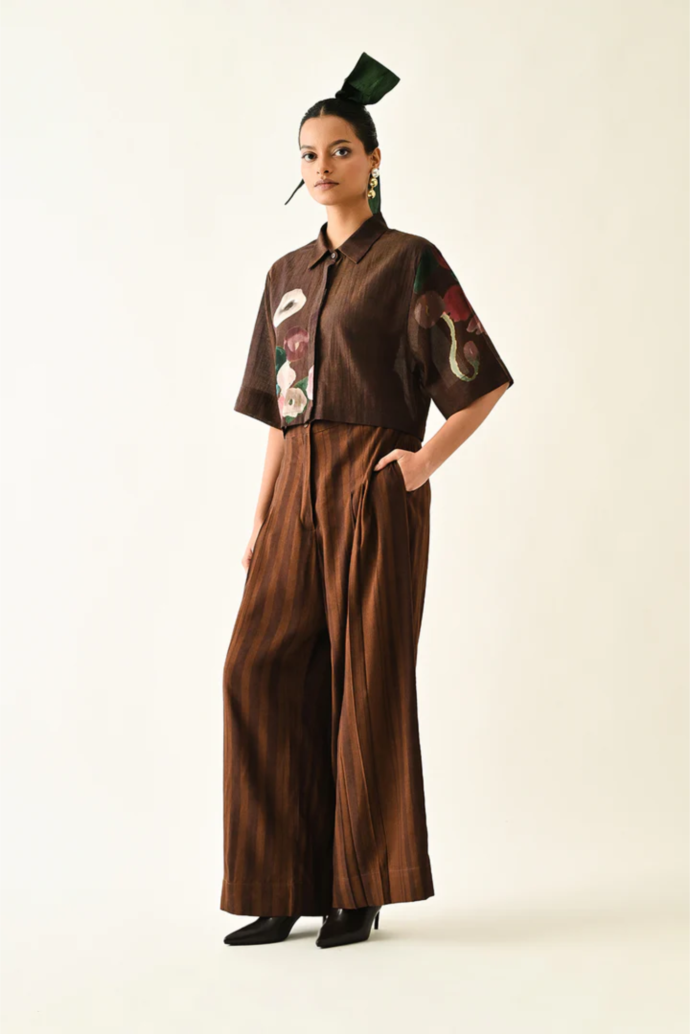 Brown Stripes PP Pant