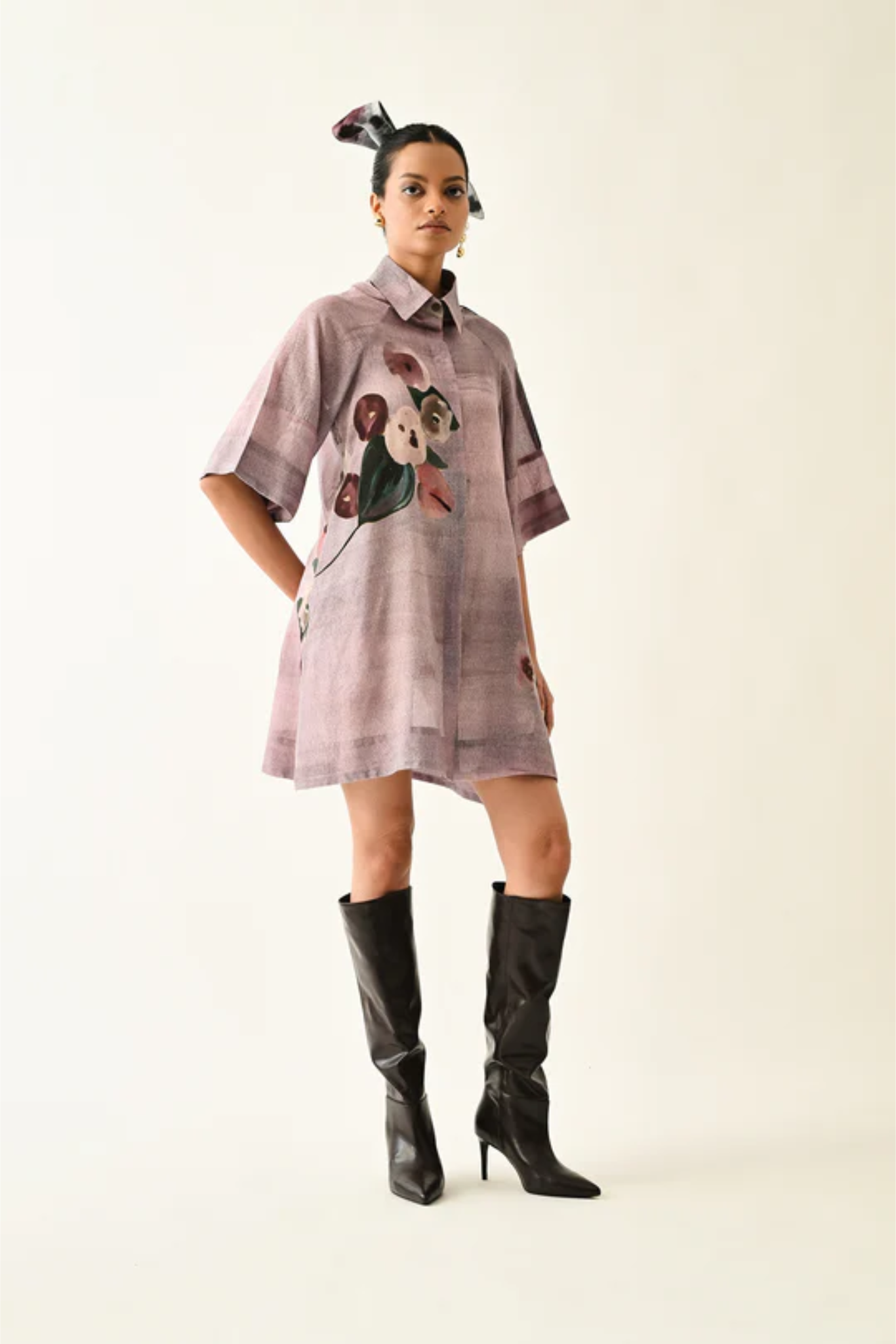 Dusk Pink Aline Short Dress