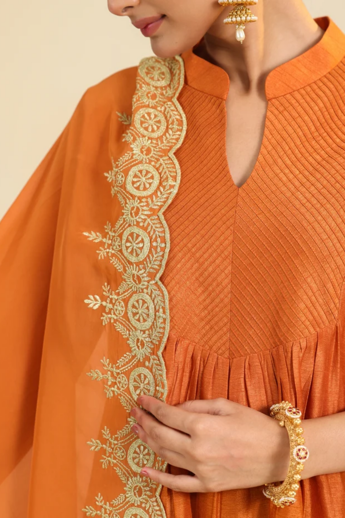 Rust Gumaan Kurta Set