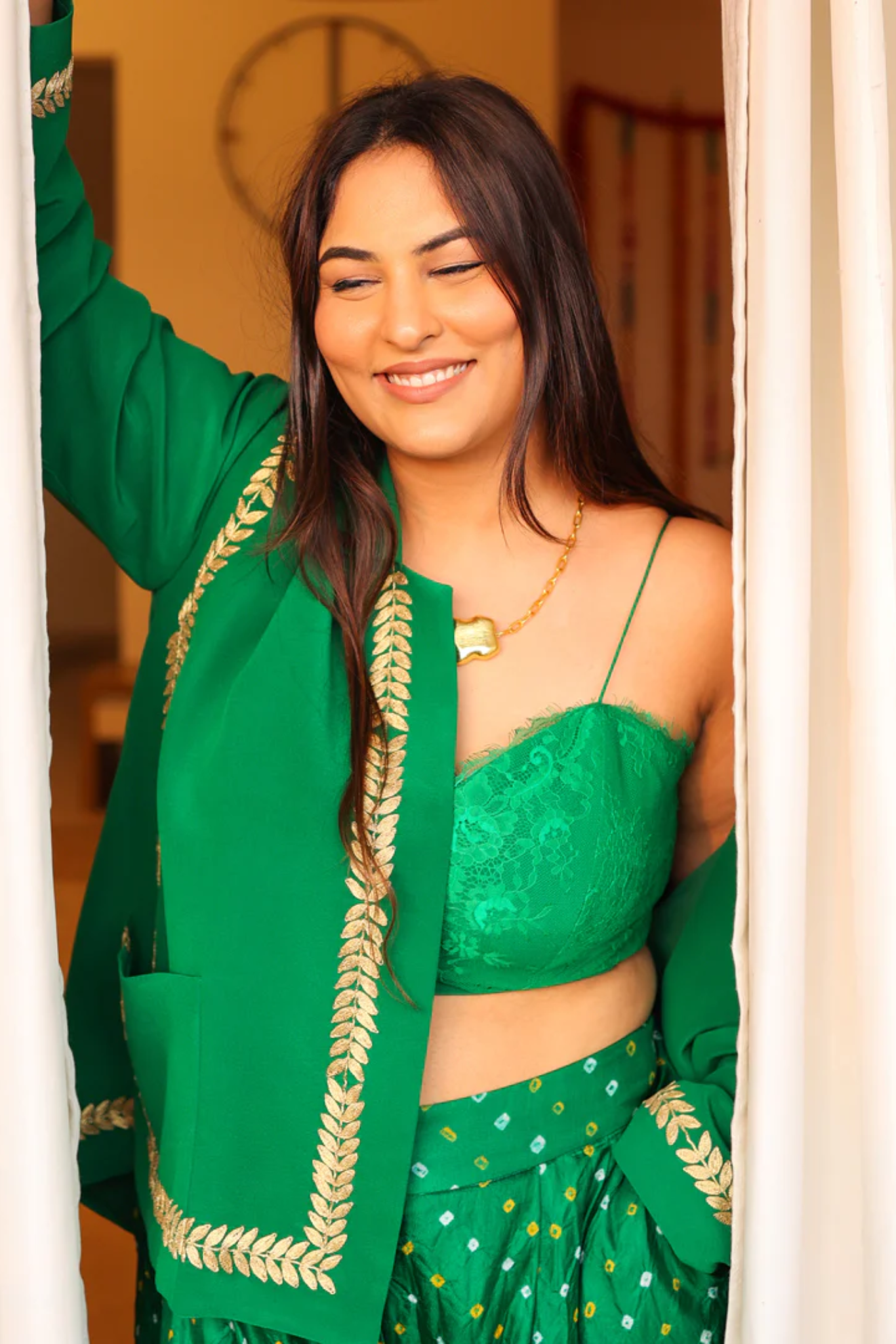 EMERALD BANDHINI SET