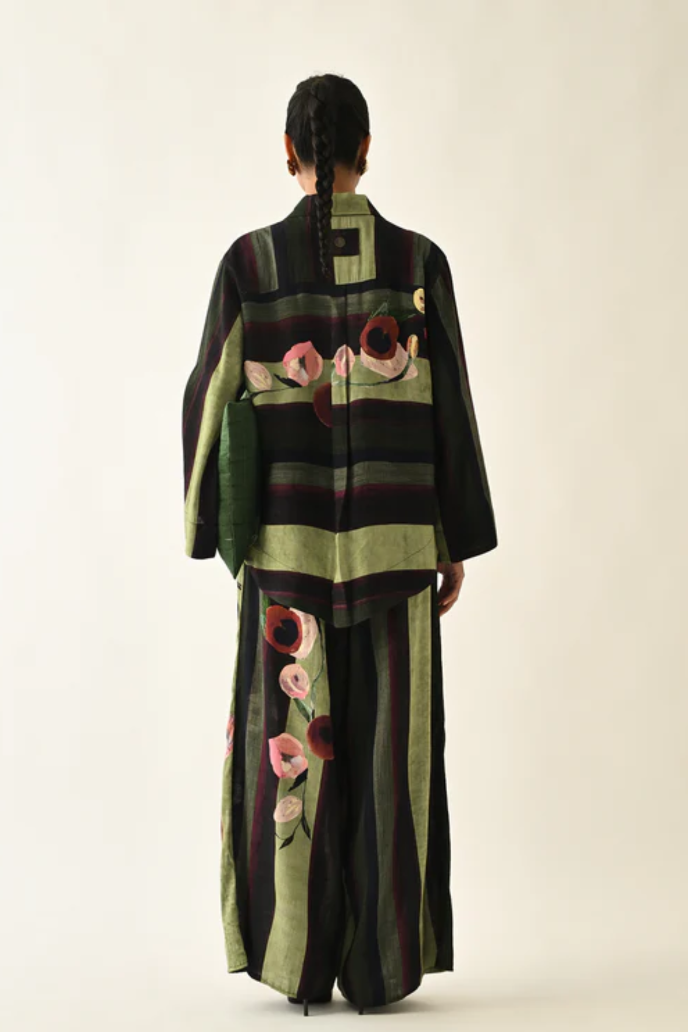 Moss Stripes Jacket Set