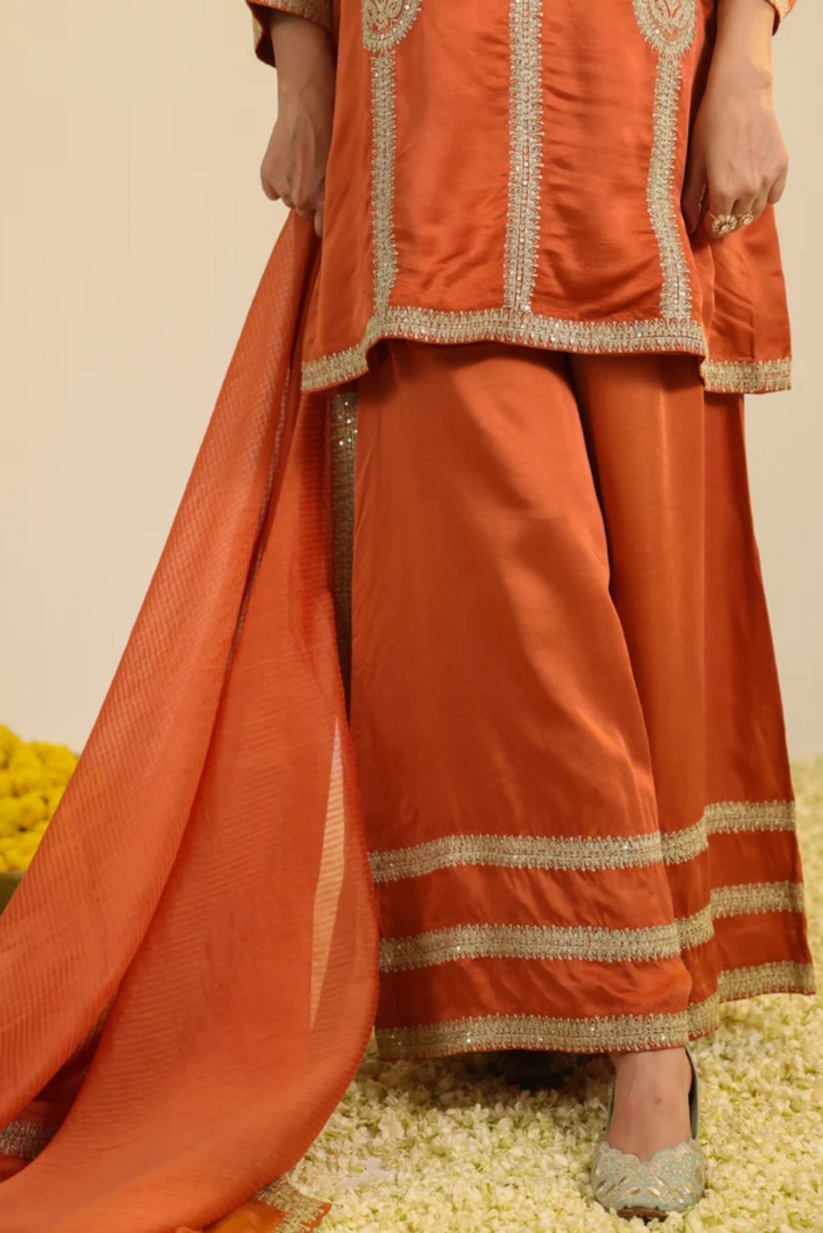 Rust Zainaa Kurta Set