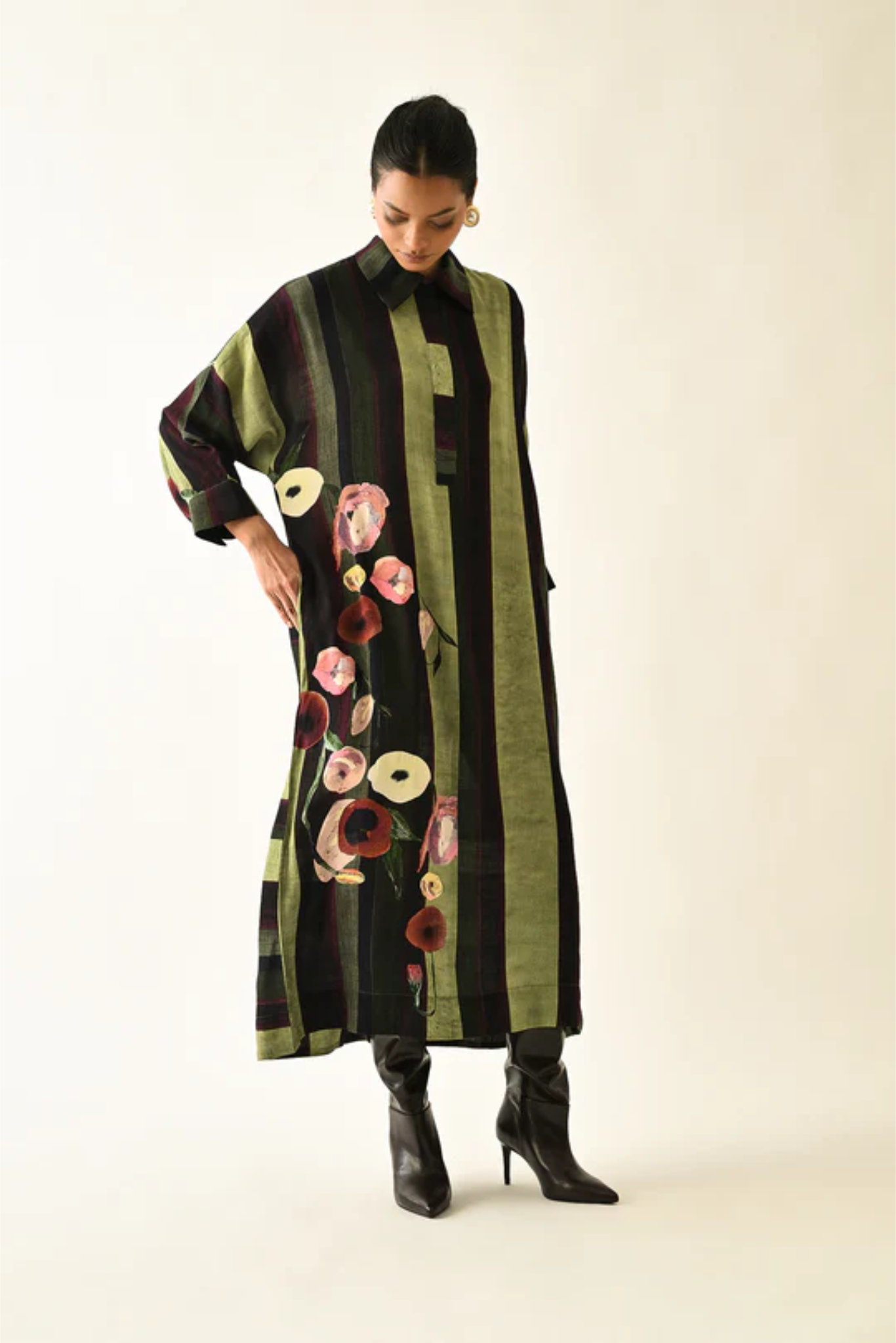 Moss Stripes MH Dress