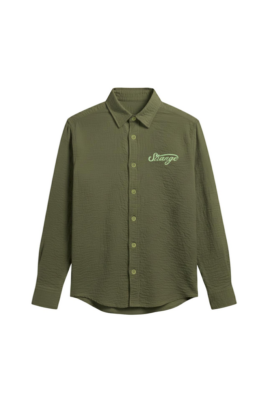 OLIVE LINEN SHIRT