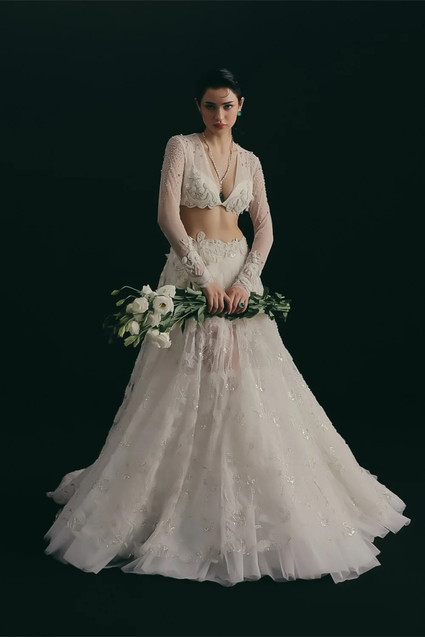 A White Wedding Lehenga II