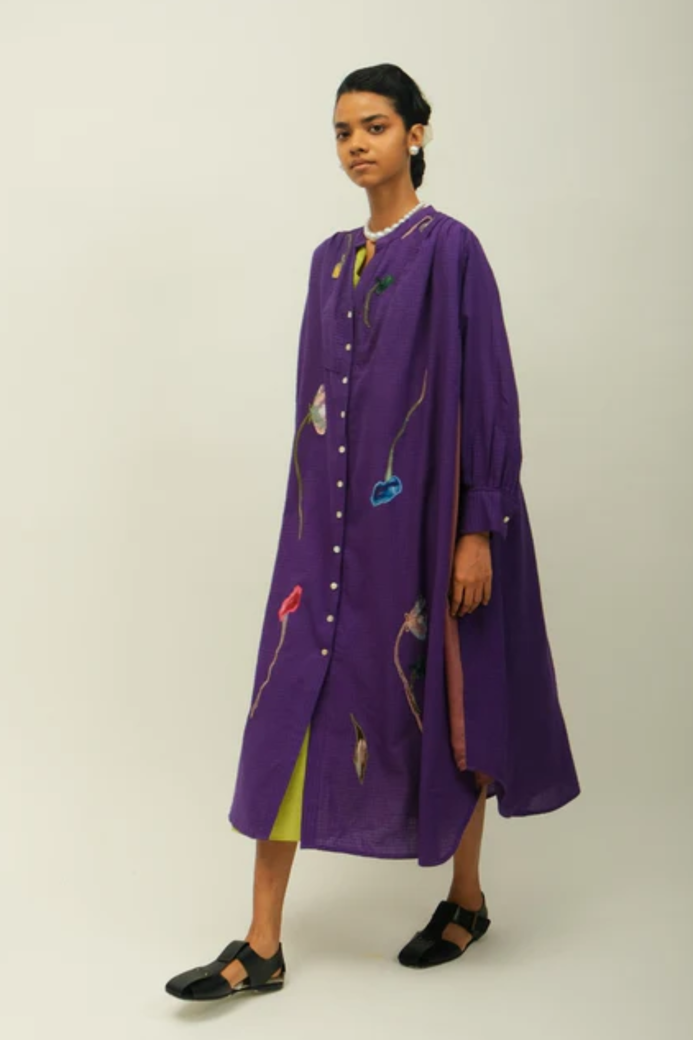 Thistle Appliqué Dress