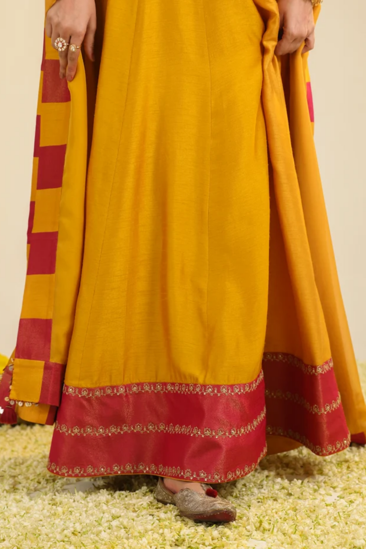 Rust Samaira Anarkali Set