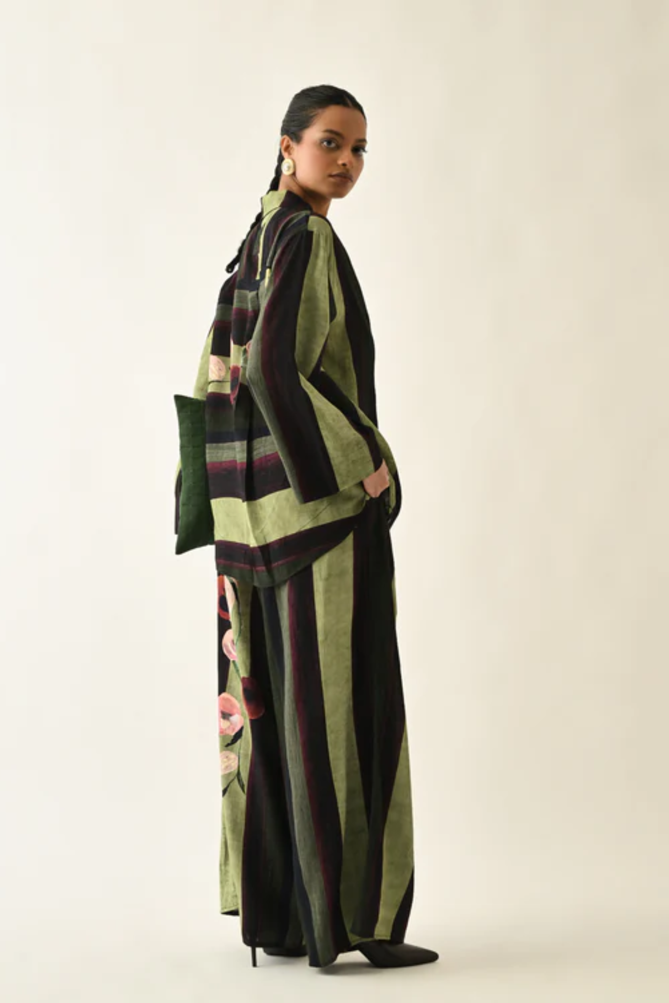 Moss Stripes Jacket Set