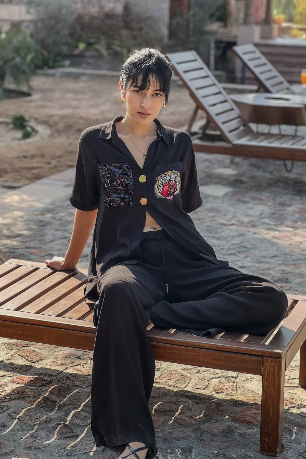 Black Lounge Trousers