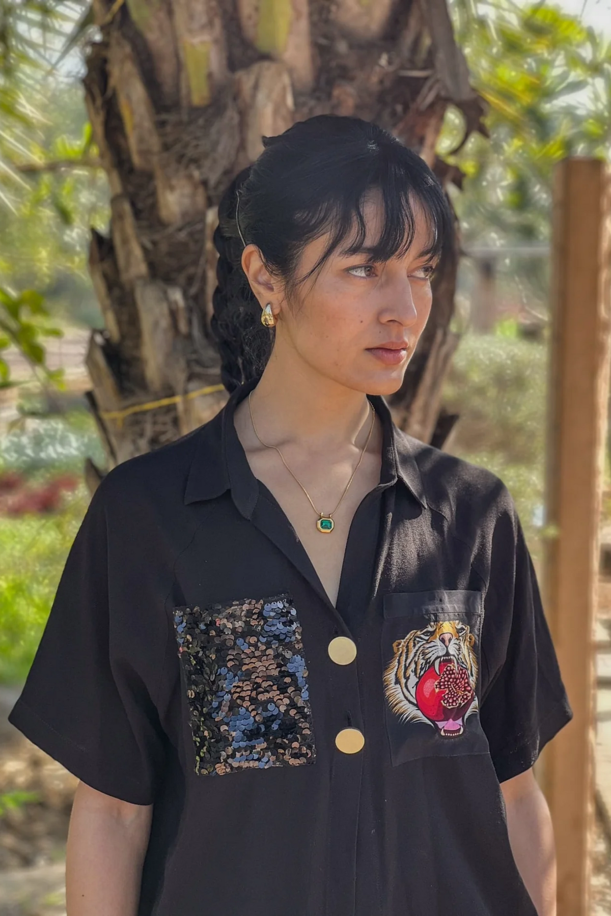 Shirt - Tiger Pom Pocket