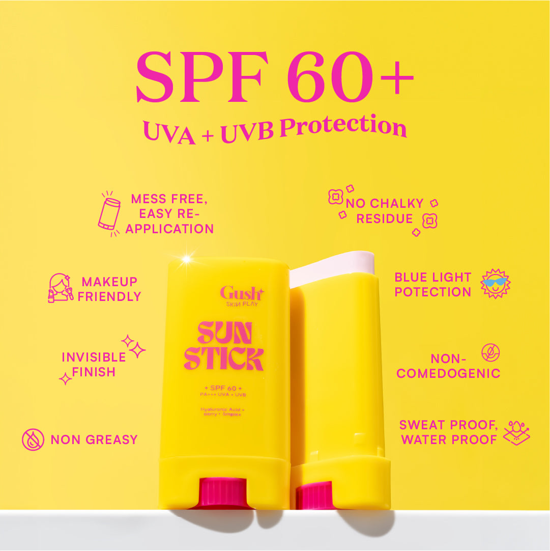 Gush Beauty Sunscreen Stick SPF 60 PA +++ UVA + UVB+