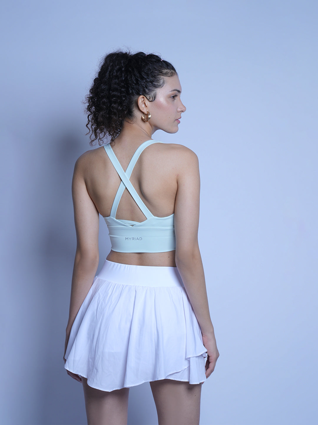 Scoop Neck Sports Bra - Mint