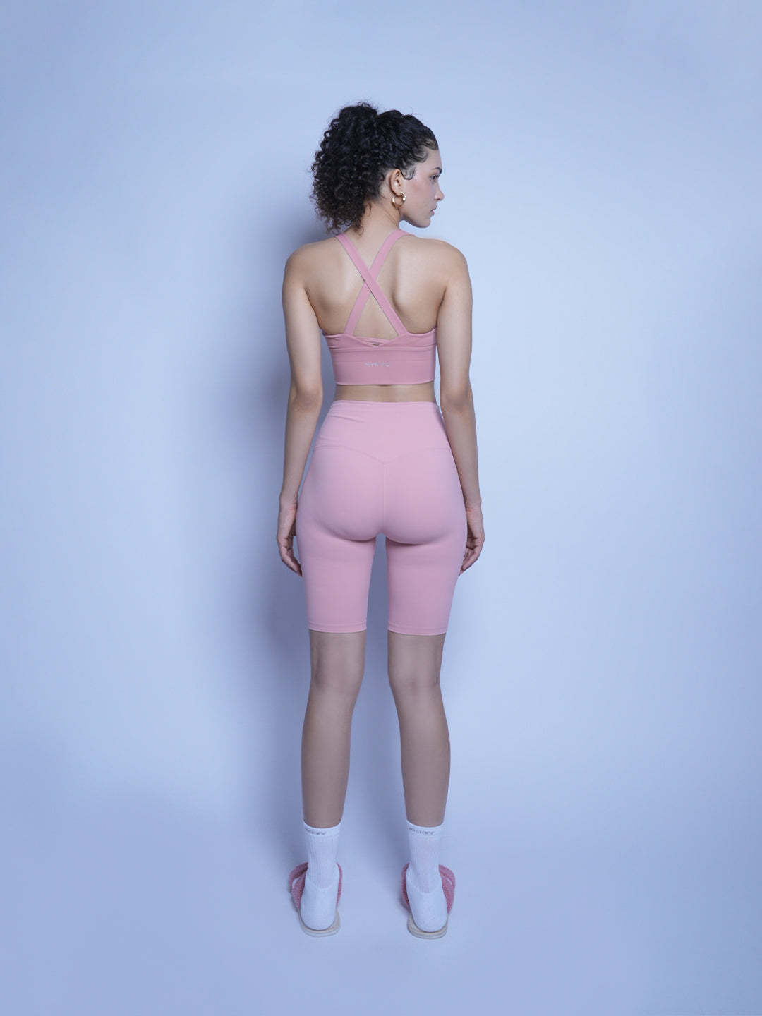 Spin Cycle Biker Shorts - Pink