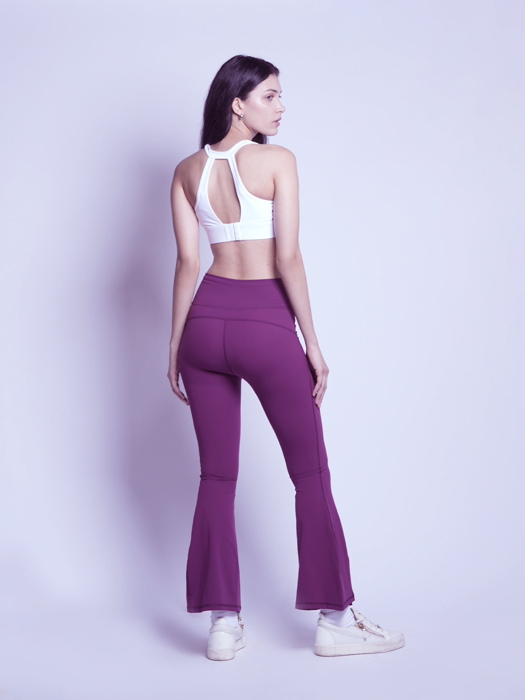 Essentials Bootcut Pants - Plum