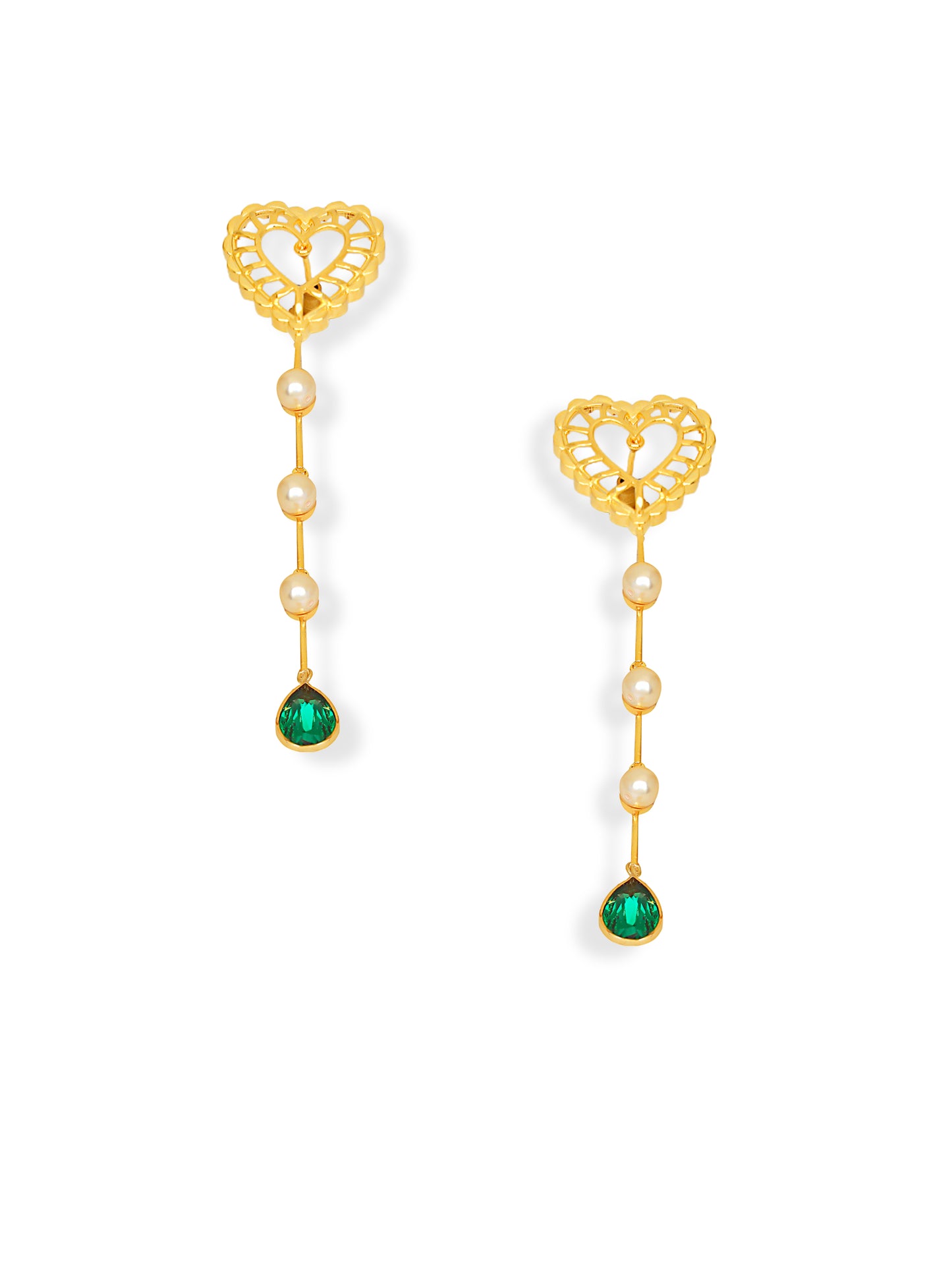 Sweet Serenade Earrings - Emerald Green