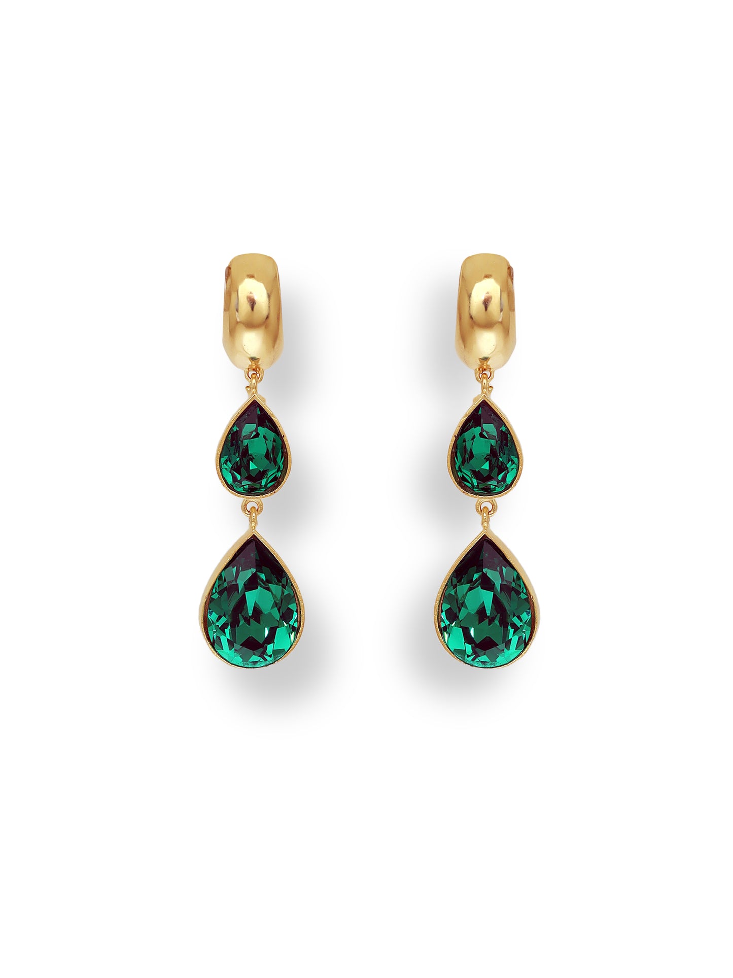 Forever Yours Earrings - Emerald Green