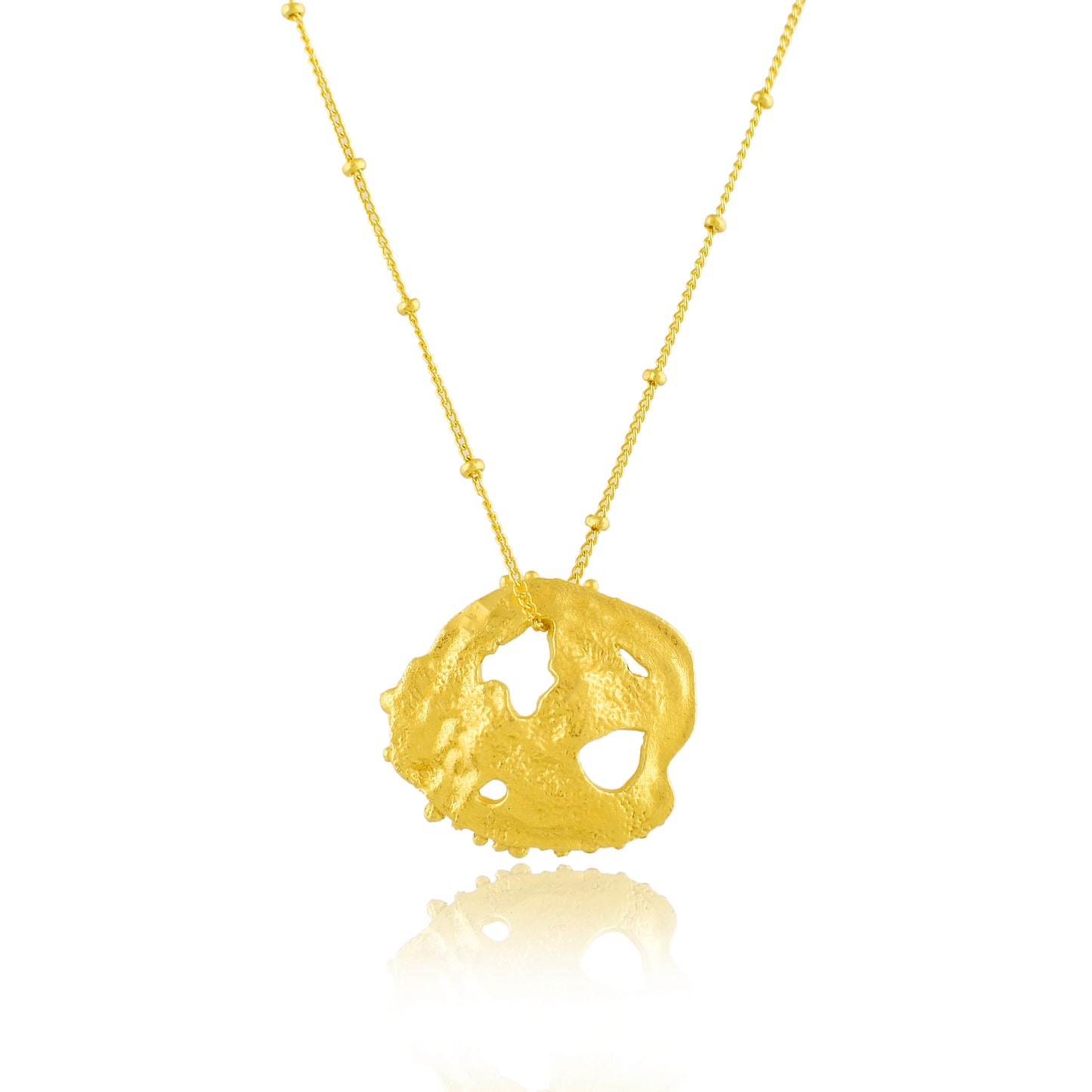 Molten Dotted Charm Necklace