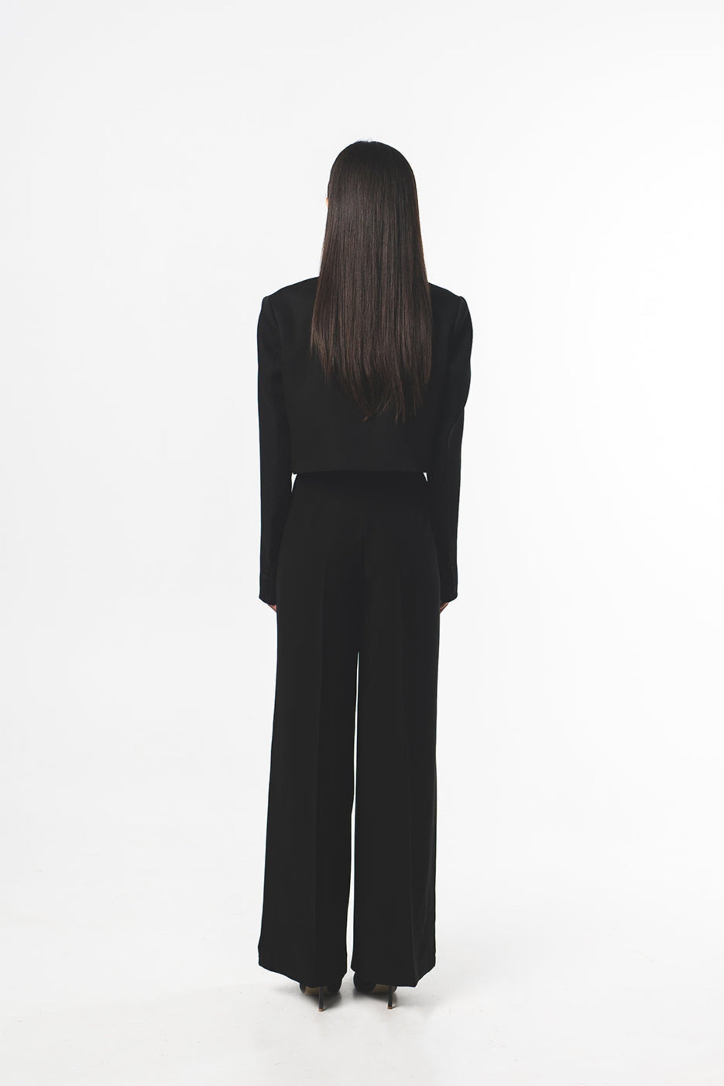 WIDE LEG PANTS IN NOIR