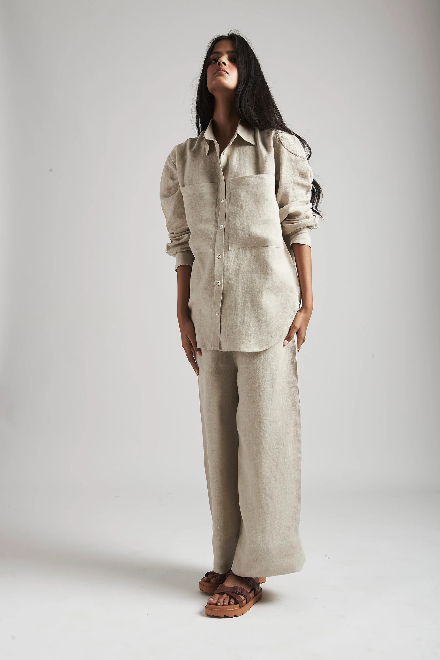 Undyed Linen Women's Pyjama Set