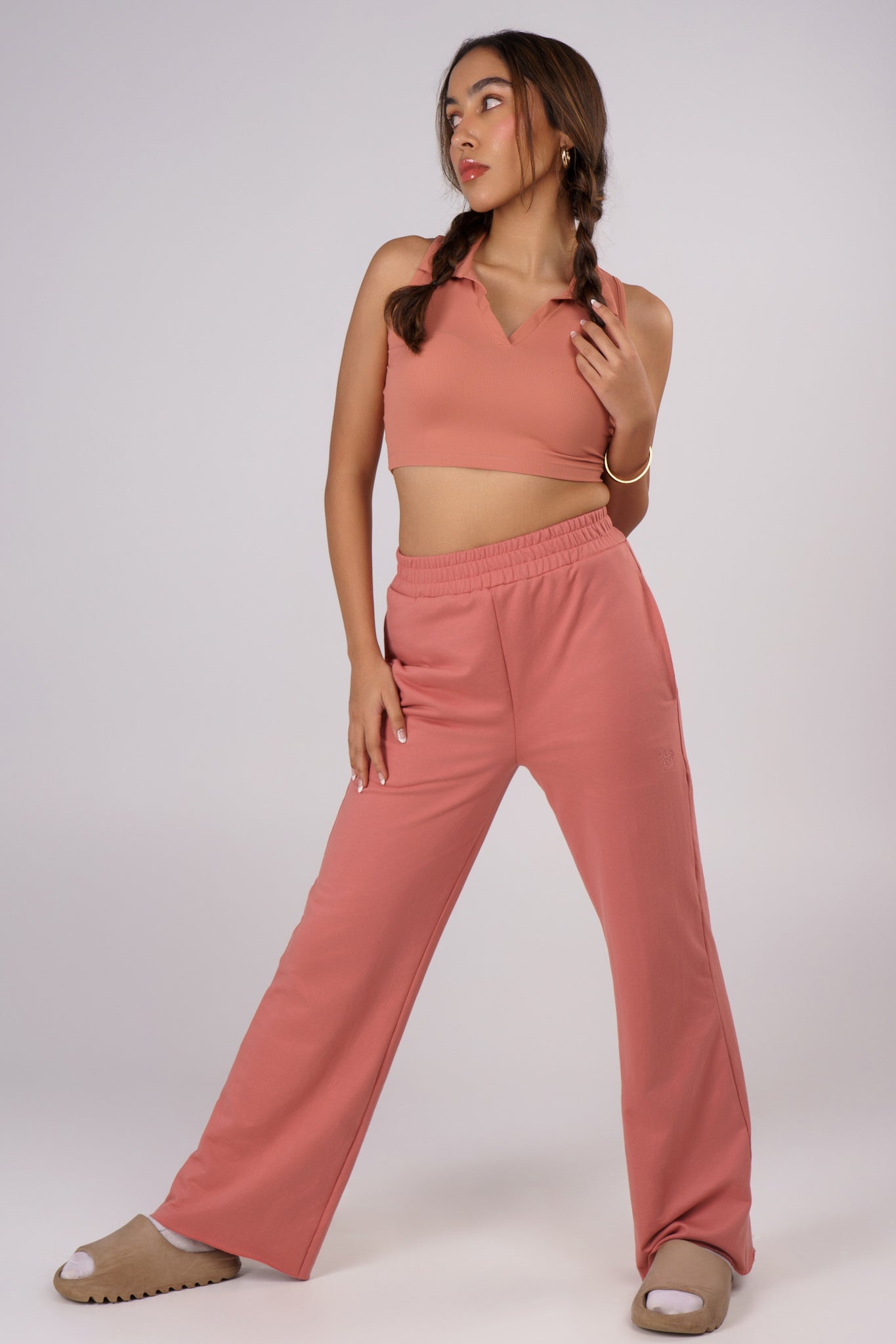 Straight Fit Everyday Lounge Pants - Dusty Rose