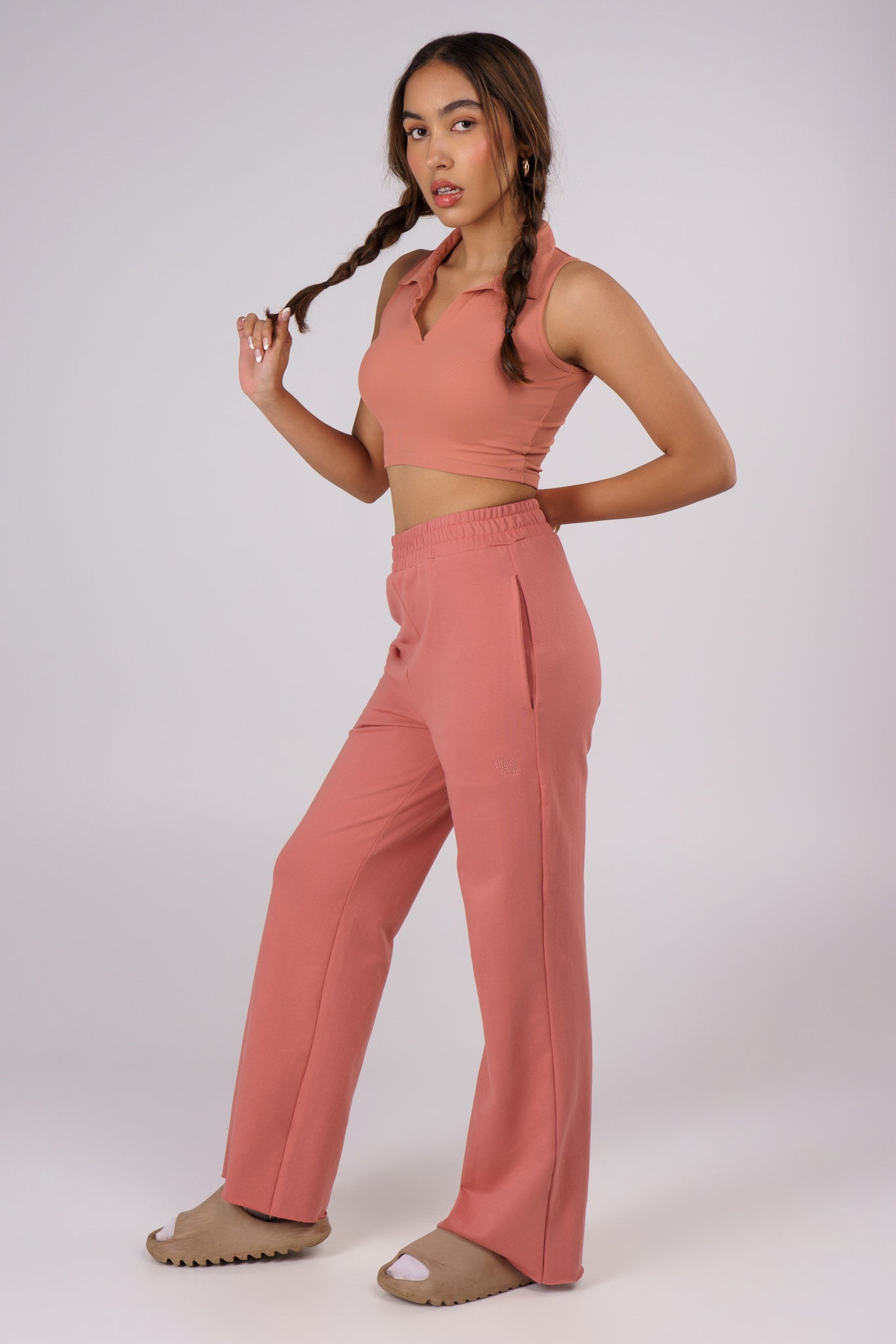 Straight Fit Everyday Lounge Pants - Dusty Rose