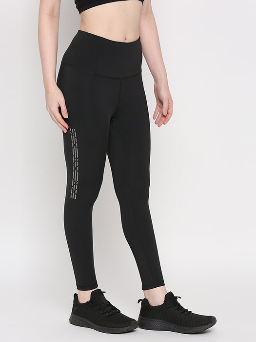 Tuna Active Black Leggings With Print