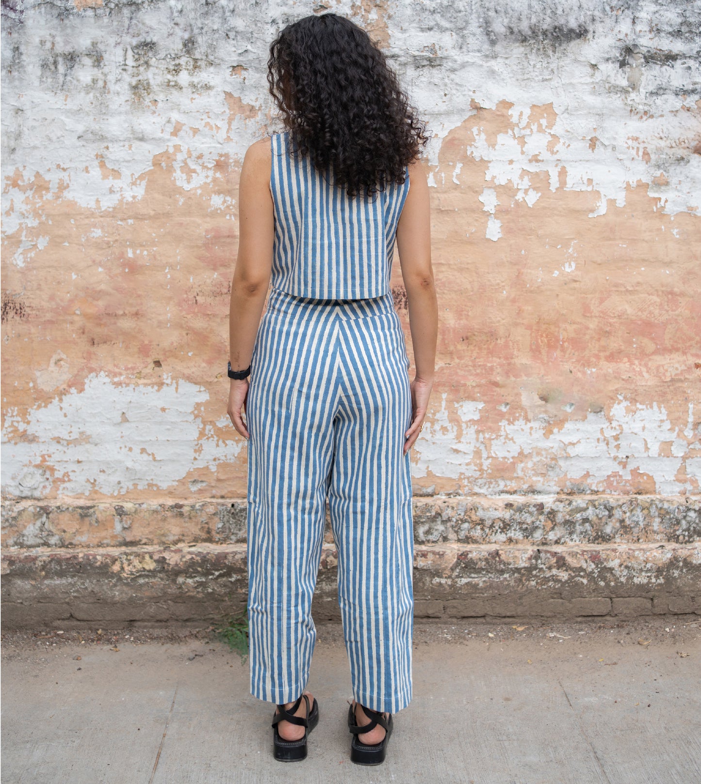 Emi Pants - Blue Stripes