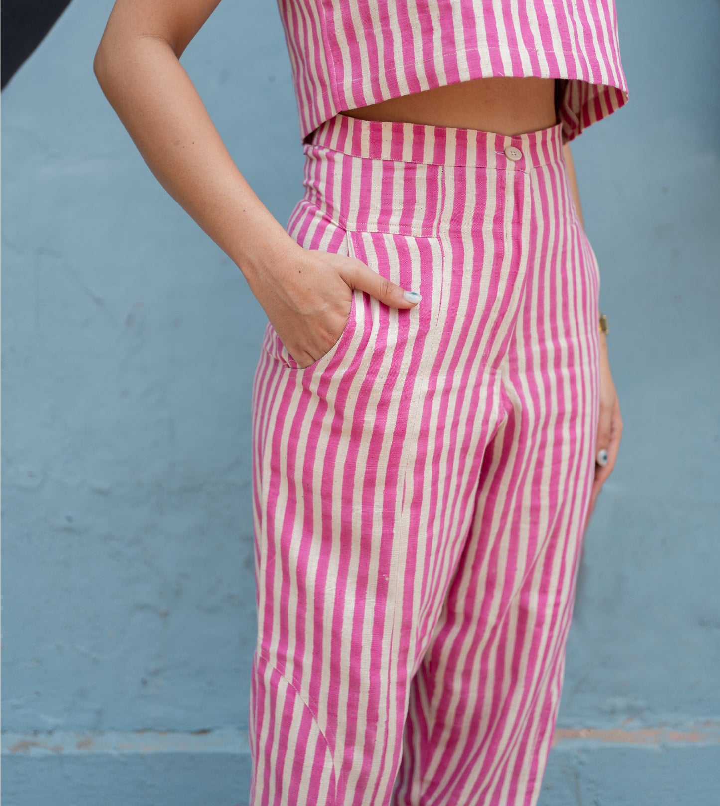 Emi Pants - Pink Stripes