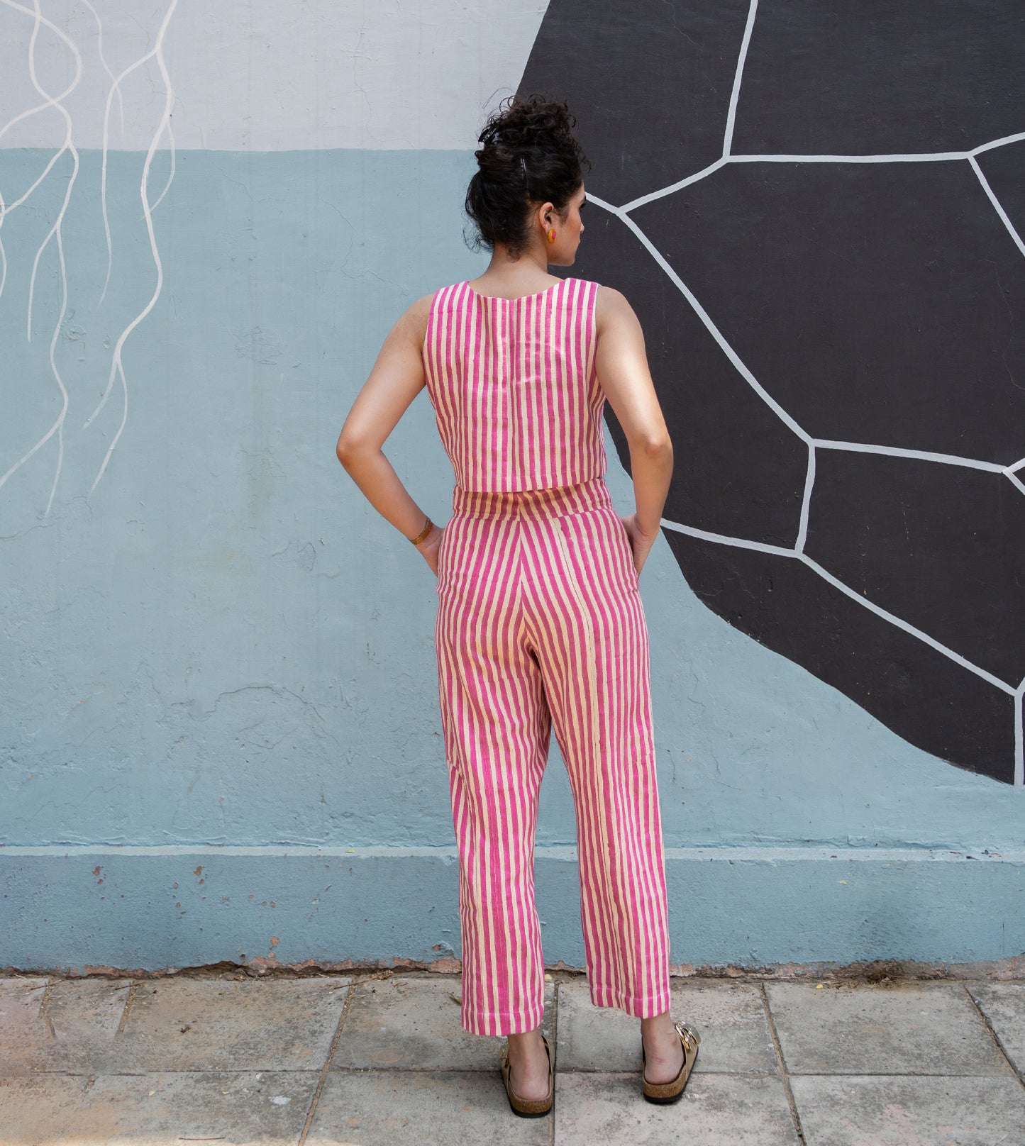 Emi Pants - Pink Stripes