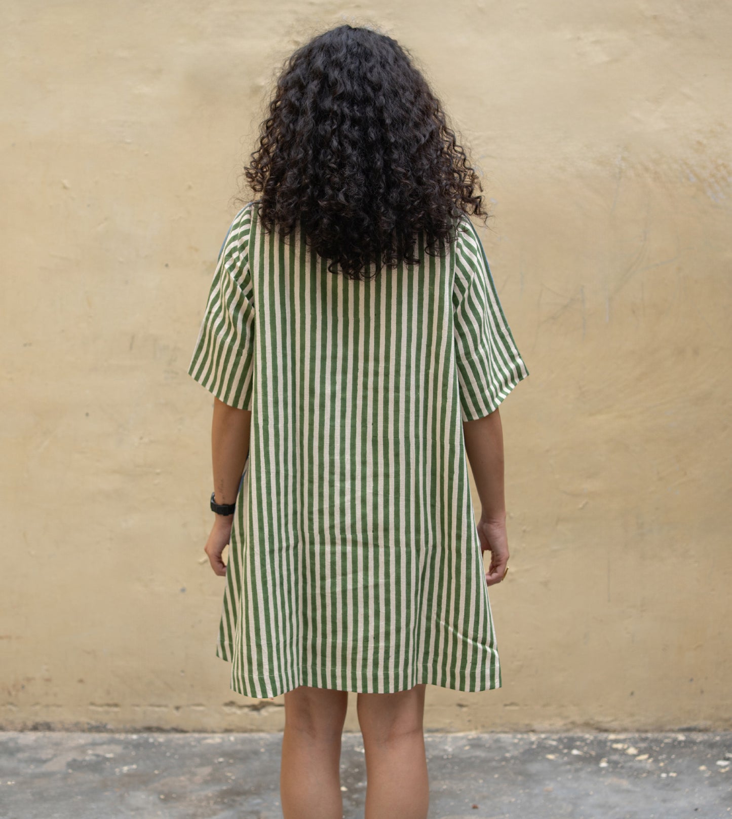 Jun Dress - Dual Stripes